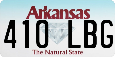 AR license plate 410LBG