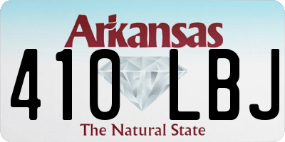 AR license plate 410LBJ
