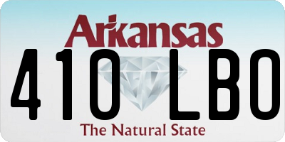 AR license plate 410LBO