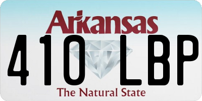 AR license plate 410LBP