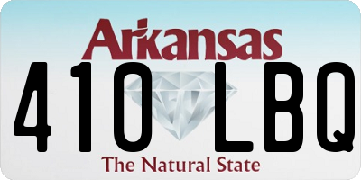 AR license plate 410LBQ