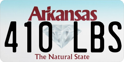 AR license plate 410LBS
