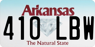 AR license plate 410LBW
