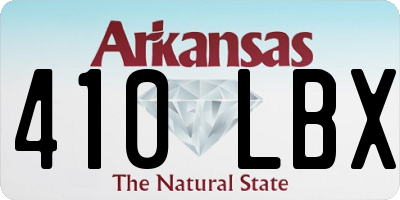 AR license plate 410LBX