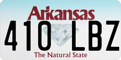 AR license plate 410LBZ