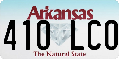 AR license plate 410LCO