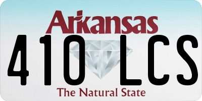 AR license plate 410LCS