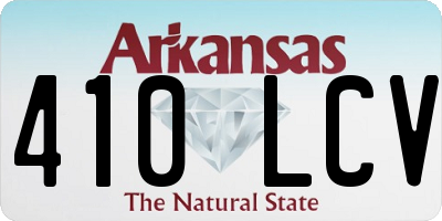 AR license plate 410LCV