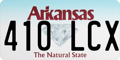 AR license plate 410LCX