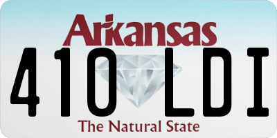 AR license plate 410LDI