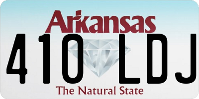 AR license plate 410LDJ