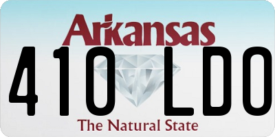 AR license plate 410LDO