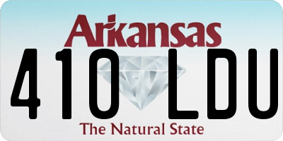 AR license plate 410LDU