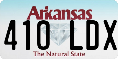 AR license plate 410LDX