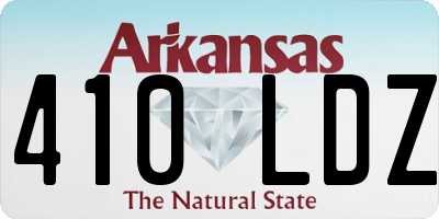 AR license plate 410LDZ