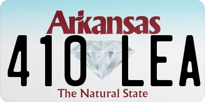 AR license plate 410LEA