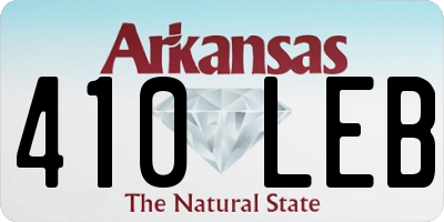AR license plate 410LEB
