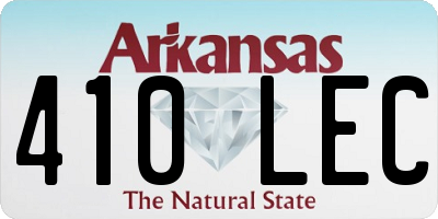 AR license plate 410LEC