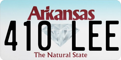 AR license plate 410LEE