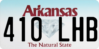 AR license plate 410LHB