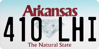 AR license plate 410LHI