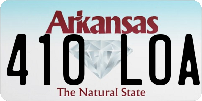 AR license plate 410LOA