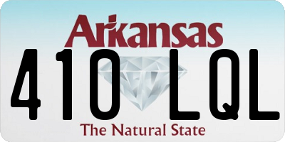 AR license plate 410LQL