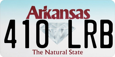AR license plate 410LRB