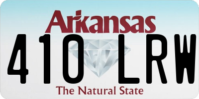 AR license plate 410LRW