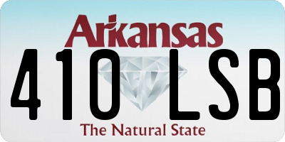 AR license plate 410LSB