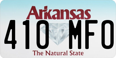 AR license plate 410MFO