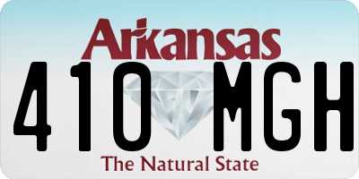 AR license plate 410MGH
