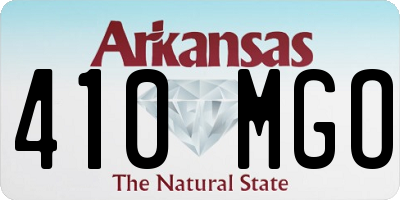 AR license plate 410MGO