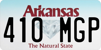 AR license plate 410MGP