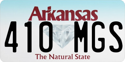 AR license plate 410MGS