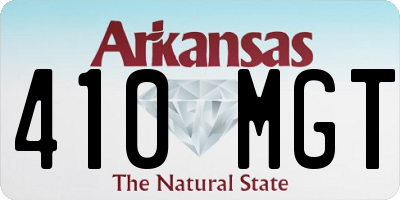 AR license plate 410MGT