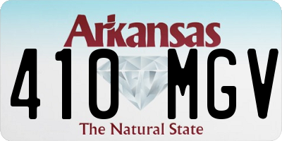 AR license plate 410MGV