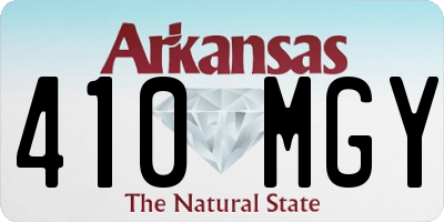 AR license plate 410MGY