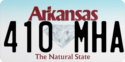 AR license plate 410MHA