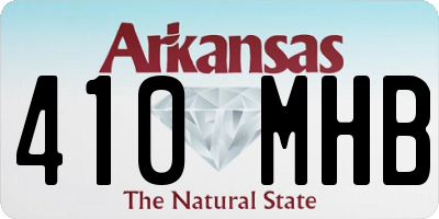 AR license plate 410MHB