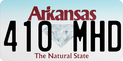 AR license plate 410MHD
