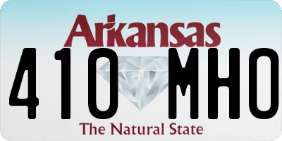AR license plate 410MHO