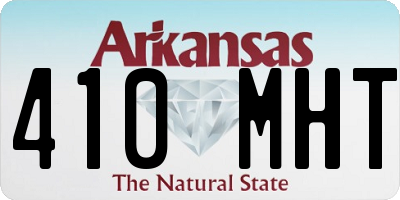 AR license plate 410MHT