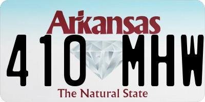 AR license plate 410MHW