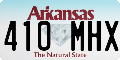 AR license plate 410MHX