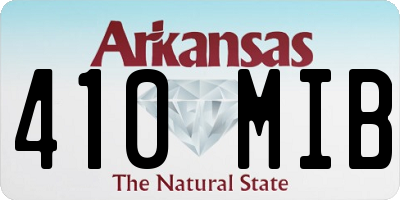 AR license plate 410MIB