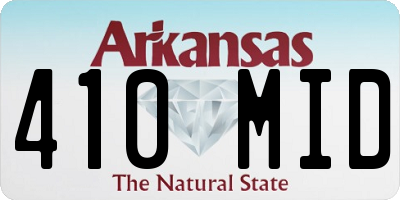 AR license plate 410MID