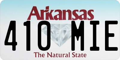AR license plate 410MIE