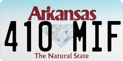 AR license plate 410MIF