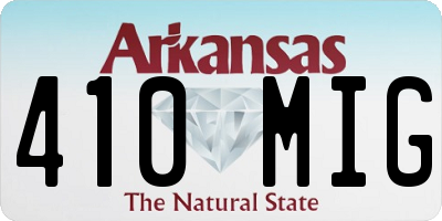 AR license plate 410MIG